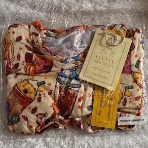Little Snuggles Pooh fall coffee Kids Pajama Set - 3T